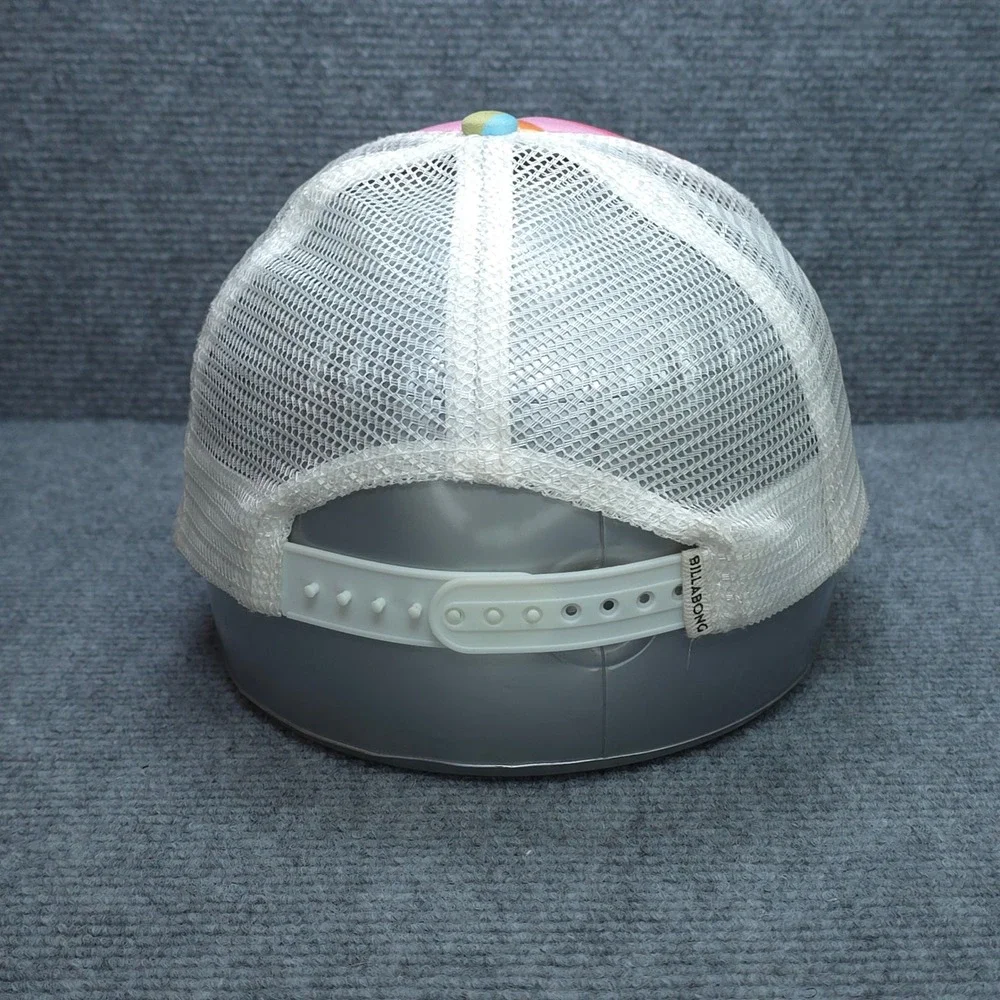 Billabong Hat Cap Trucker Womens Adjustable Pink Blue Rainbow‎ Wave Surf Summer
